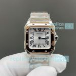 Swiss Replica Cartier Santos Rose Gold Two-Tone Mini Automatic Women's Watch 